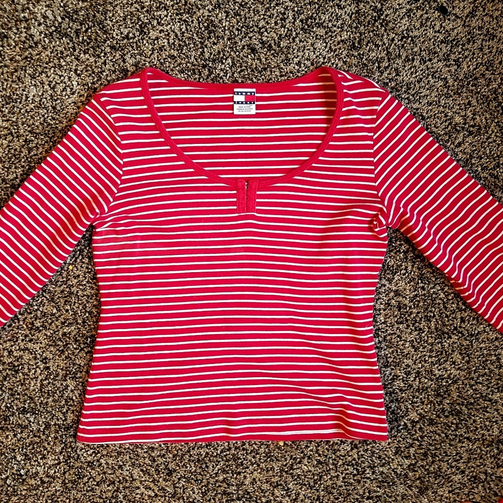 Tommy Hilfiger Vintage 90s Striped Crop Top
